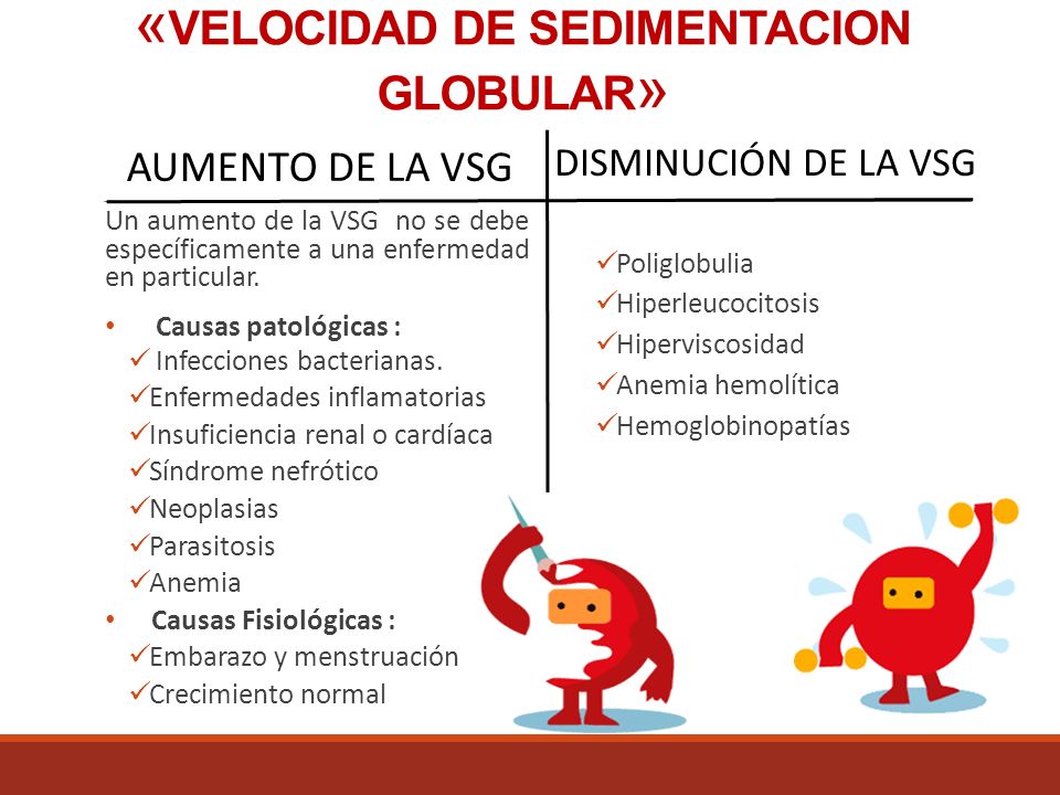 Que indica la velocidad de sedimentacion globular